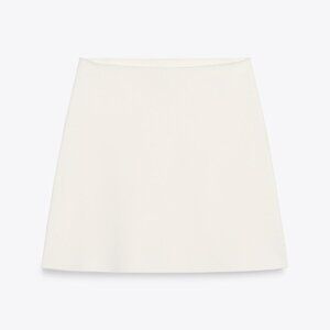 Zara Knit White Skirt